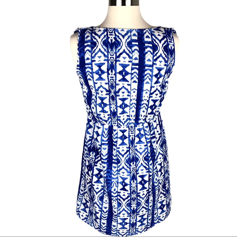Tulle Mini Dress Blue White - Picture 4 of 10